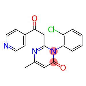 2-[2-Oxo-2-(4-pyridyl)ethyl]-3-(2-chlorophenyl)-6-methylpyrimidin-4(3H)-one