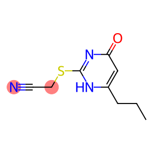 2-[(4-oxo-6-propyl-1,4-dihydropyrimidin-2-yl)sulfanyl]acetonitrile