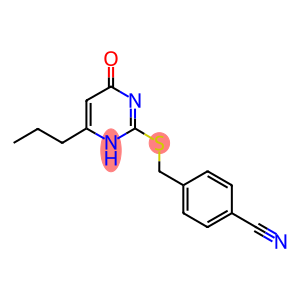 4-([(4-OXO-6-PROPYL-1,4-DIHYDROPYRIMIDIN-2-YL)THIO]METHYL)BENZONITRILE