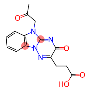 3-[3-OXO-5-(2-OXOPROPYL)-3,5-DIHYDRO[1,2,4]TRIAZINO[2,3-A]BENZIMIDAZOL-2-YL]PROPANOIC ACID