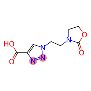 1-[2-(2-oxo-1,3-oxazolidin-3-yl)ethyl]-1H-1,2,3-triazole-4-carboxylic acid