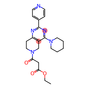 3-OXO-3-(4-PIPERIDIN-1-YL-2-PYRIDIN-4-YL-7,8-DIHYDRO-5H-PYRIDO[4,3-D]PYRIMIDIN-6-YL)-PROPIONIC ACID ETHYL ESTER