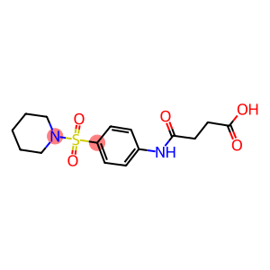 4-oxo-4-[4-(1-piperidinylsulfonyl)anilino]butanoic acid