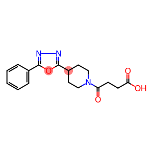 4-OXO-4-[4-(5-PHENYL-1,3,4-OXADIAZOL-2-YL)PIPERIDIN-1-YL]BUTANOIC ACID