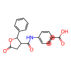 4-{[(5-oxo-2-phenyltetrahydro-3-furanyl)carbonyl]amino}benzoic acid