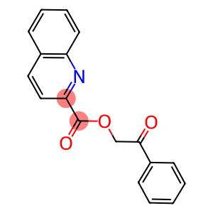 2-oxo-2-phenylethyl 2-quinolinecarboxylate