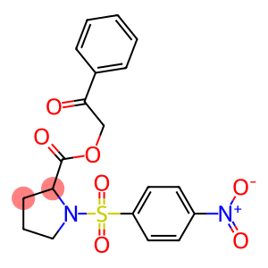 2-oxo-2-phenylethyl 1-({4-nitrophenyl}sulfonyl)-2-pyrrolidinecarboxylate