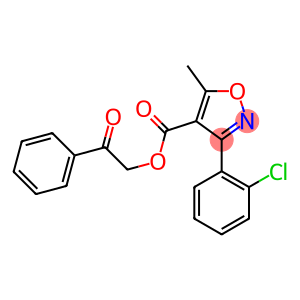 2-oxo-2-phenylethyl 3-(2-chlorophenyl)-5-methyl-4-isoxazolecarboxylate