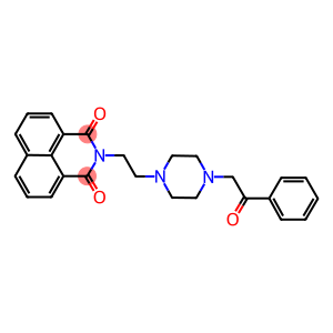 2-{2-[4-(2-oxo-2-phenylethyl)-1-piperazinyl]ethyl}-1H-benzo[de]isoquinoline-1,3(2H)-dione