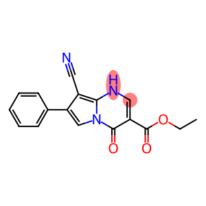 4-Oxo-7-phenyl-8-cyano-1,4-dihydropyrrolo[1,2-a]pyrimidine-3-carboxylic acid ethyl ester