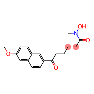 6-Oxo-N-methyl-6-[6-methoxy-2-naphtyl]hexanehydroxamic acid