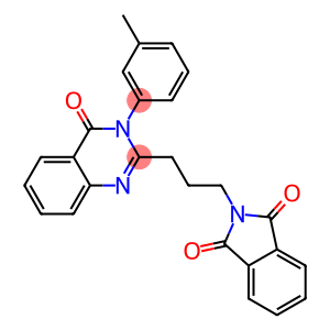 2-(3-(4-OXO-3-M-TOLYL-3,4-DIHYDROQUINAZOLIN-2-YL)PROPYL)ISOINDOLINE-1,3-DIONE