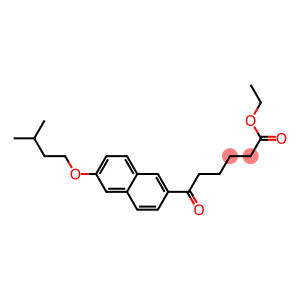 6-Oxo-6-[6-(3-methylbutoxy)-2-naphtyl]hexanoic acid ethyl ester