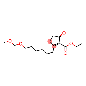 5-Oxo-2-(1-methoxymethoxyhexyl)-1-cyclopentene-1-carboxylic acid ethyl ester