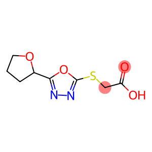 2-{[5-(oxolan-2-yl)-1,3,4-oxadiazol-2-yl]sulfanyl}acetic acid