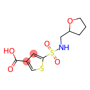 5-[(oxolan-2-ylmethyl)sulfamoyl]thiophene-3-carboxylic acid