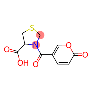 3-[(2-oxo-2H-pyran-5-yl)carbonyl]-1,3-thiazolidine-4-carboxylic acid