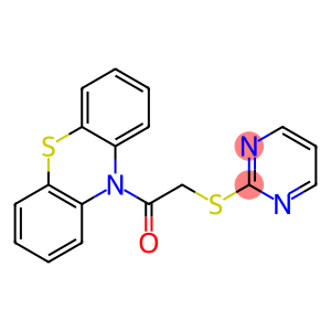 2-oxo-2-(10H-phenothiazin-10-yl)ethyl 2-pyrimidinyl sulfide