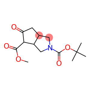 5-Oxo-hexahydro-cyclopenta[c]pyrrole-2,4-dicarboxylic acid 2-tert-butyl ester 4-methyl ester