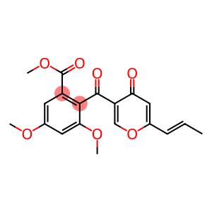 2-[[4-Oxo-6-[(E)-1-propenyl]-4H-pyran-3-yl]carbonyl]-3,5-dimethoxybenzoic acid methyl ester