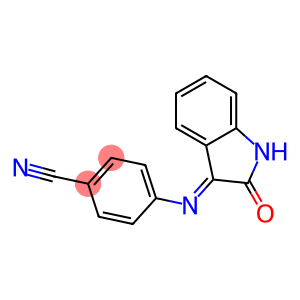 4-[(2-oxo-1,2-dihydro-3H-indol-3-ylidene)amino]benzonitrile