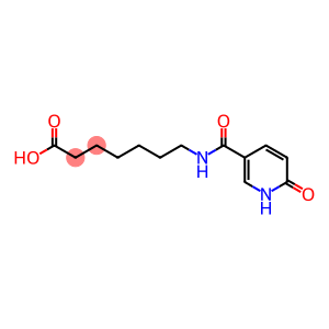 7-{[(6-oxo-1,6-dihydropyridin-3-yl)carbonyl]amino}heptanoic acid