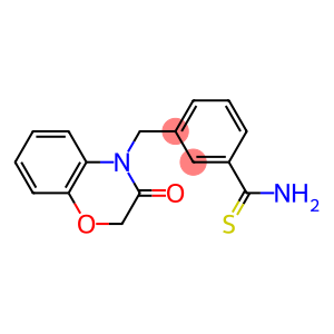 3-[(3-oxo-2,3-dihydro-4H-1,4-benzoxazin-4-yl)methyl]benzenecarbothioamide