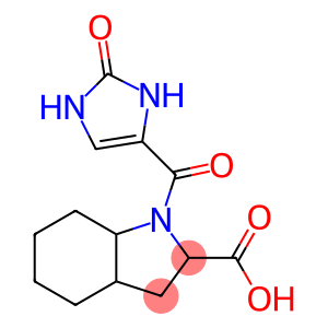 1-[(2-oxo-2,3-dihydro-1H-imidazol-4-yl)carbonyl]-octahydro-1H-indole-2-carboxylic acid