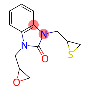 1-(2-oxiranylmethyl)-3-(2-thiiranylmethyl)-1,3-dihydro-2H-benzimidazol-2-one