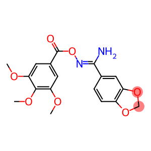 O5-(3,4,5-trimethoxybenzoyl)-1,3-benzodioxole-5-carbohydroximamide