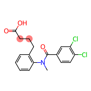 4-[o-(N-Methyl-3,4-dichlorobenzoylamino)phenyl]butyric acid