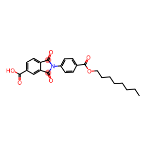 2-{4-[(octyloxy)carbonyl]phenyl}-1,3-dioxo-5-isoindolinecarboxylic acid