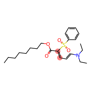 OCTYL 5-DIETHYLAMINO-2-PHENYLSULFONYL-2,4-PENTADIENOATE