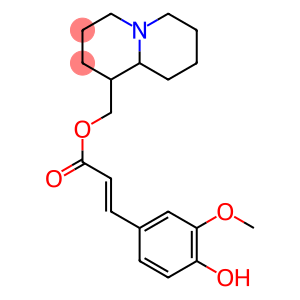 Octahydro-1-[[3-(4-hydroxy-3-methoxyphenyl)acryloyl]oxymethyl]-2H-quinolizine