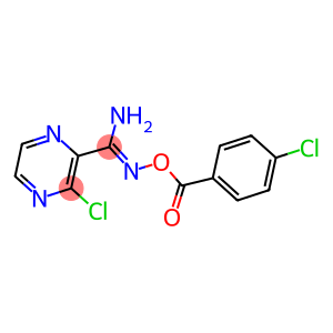 O2-(4-CHLOROBENZOYL)-3-CHLOROPYRAZINE-2-CARBOHYDROXIMAMIDE