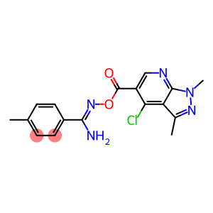 O1-[(4-CHLORO-1,3-DIMETHYL-1H-PYRAZOLO[3,4-B]PYRIDIN-5-YL)CARBONYL]-4-METHY LBENZENE-1-CARBOHYDROXIMAMIDE