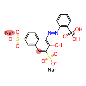 4-(O-ARSONOPHENYLAZO)-3-HYDROXY-2,7-NAPHTHALENEDISULFONICACIDDISODIUMSALT