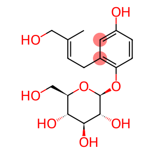 1-O-beta-glucopyranosyl--1,4-dihydroxy-2-(3'-hydroxymethyl-3'-methylallyl)benzene