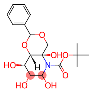 4,6-O-BENZYLIDENE-N-(TERT-BUTOXYCARBONYL)-1,5-IMINO-D-GLUCITOL