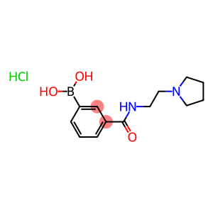 3-[(2-Pyrrolidin-1-ylethyl)carbamoyl]benzeneboronic acid hydrochloride