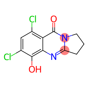 Pyrrolo[2,1-b]quinazolin-9(1H)-one,  6,8-dichloro-2,3-dihydro-5-hydroxy-