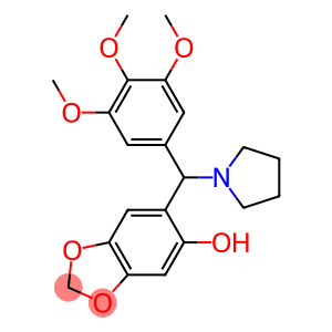 6-[(1-Pyrrolidinyl)(3,4,5-trimethoxyphenyl)methyl]-1,3-benzodioxol-5-ol