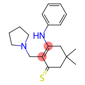 2-[(Pyrrolidin-1-yl)methyl]-3-phenylamino-5,5-dimethyl-2-cyclohexene-1-thione