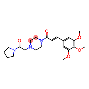 1-[(1-Pyrrolidinylcarbonyl)methyl]-4-(3,4,5-trimethoxycinnamoyl)piperazine