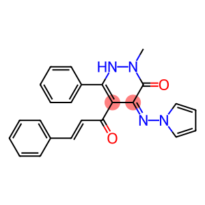 4-Pyrrolizino-5-[1-oxo-3-(phenyl)-2-propenyl]-2-methyl-6-phenylpyridazin-3(2H)-one