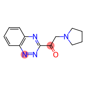 1-Pyrrolidinyl-2-(1,2,4-benzotriazin-3-yl)ethanone