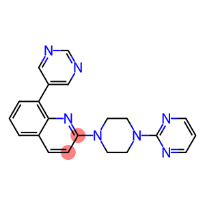 8-PYRIMIDIN-5-YL-2-(4-PYRIMIDIN-2-YLPIPERAZIN-1-YL)QUINOLINE