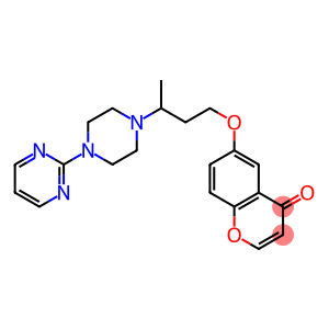 6-[3-[4-(2-Pyrimidinyl)-1-piperazinyl]butoxy]-4H-1-benzopyran-4-one