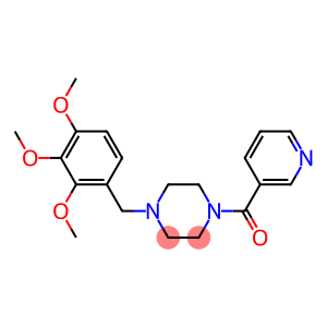 1-(3-pyridinylcarbonyl)-4-(2,3,4-trimethoxybenzyl)piperazine