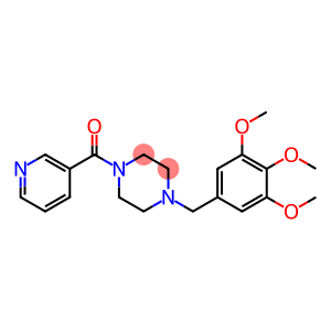 1-(pyridin-3-ylcarbonyl)-4-{[3,4,5-tris(methyloxy)phenyl]methyl}piperazine